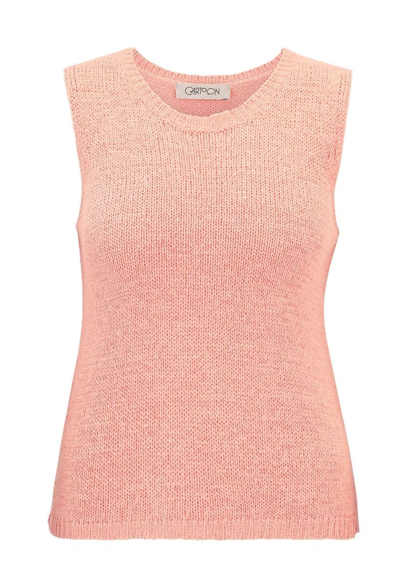 Lässiges Strick-Top ohne Ärmel