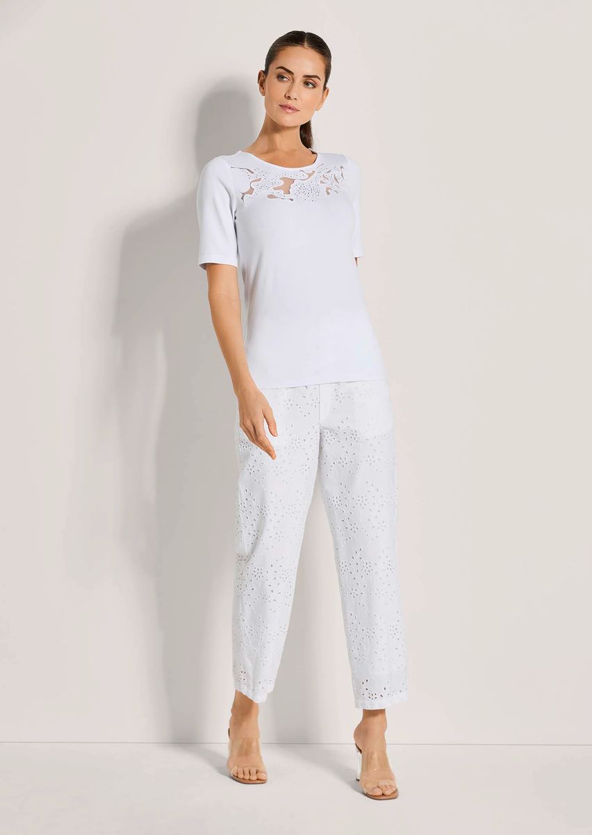 Elegantes Kurzarmshirt mit Cut-outs
