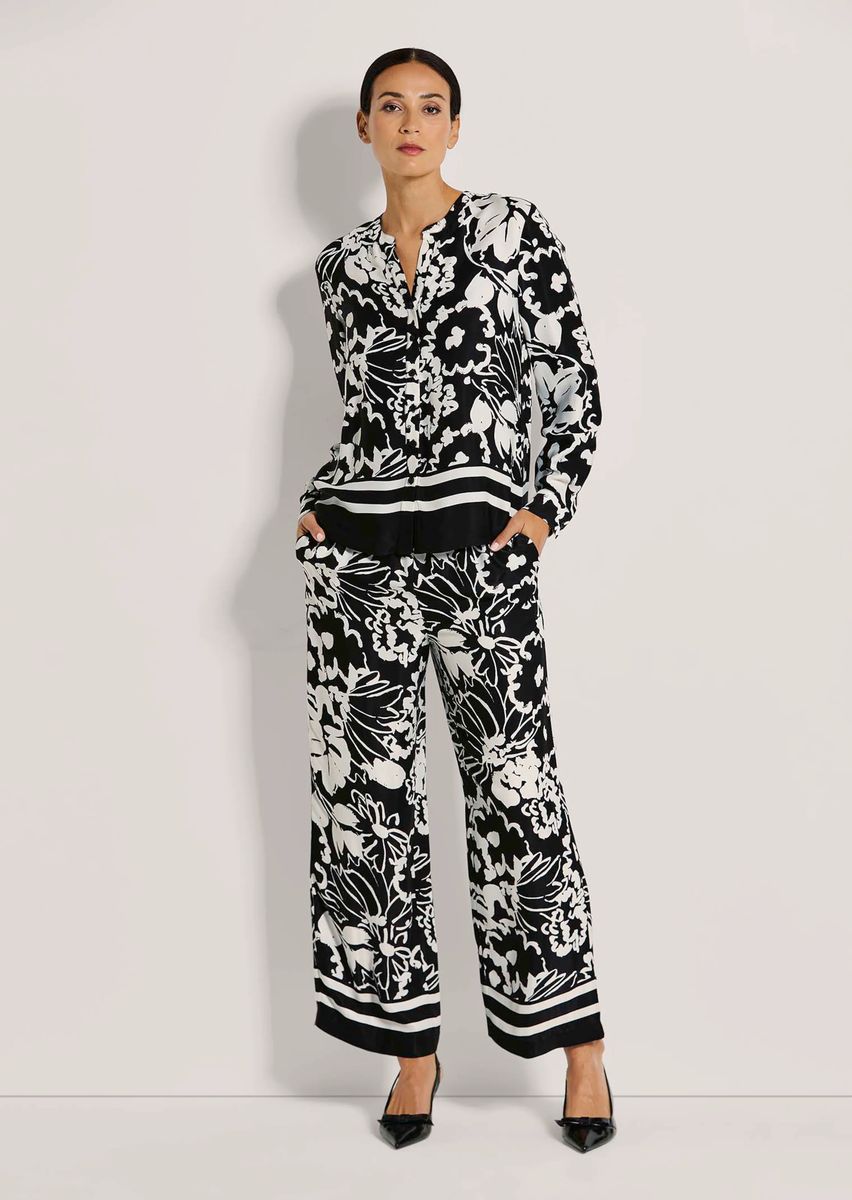 Bluse mit floralem Print