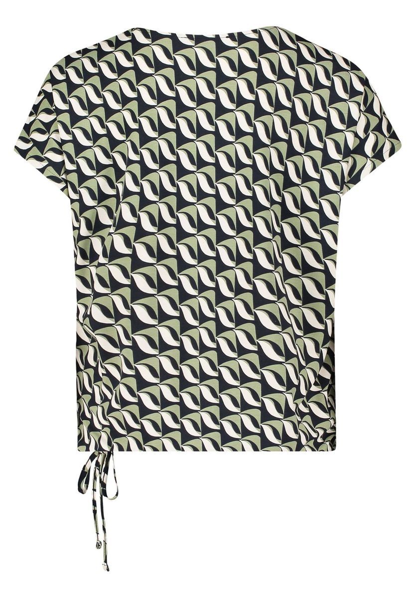 T-Shirt mit Grafikprint und V-Ausschnitt