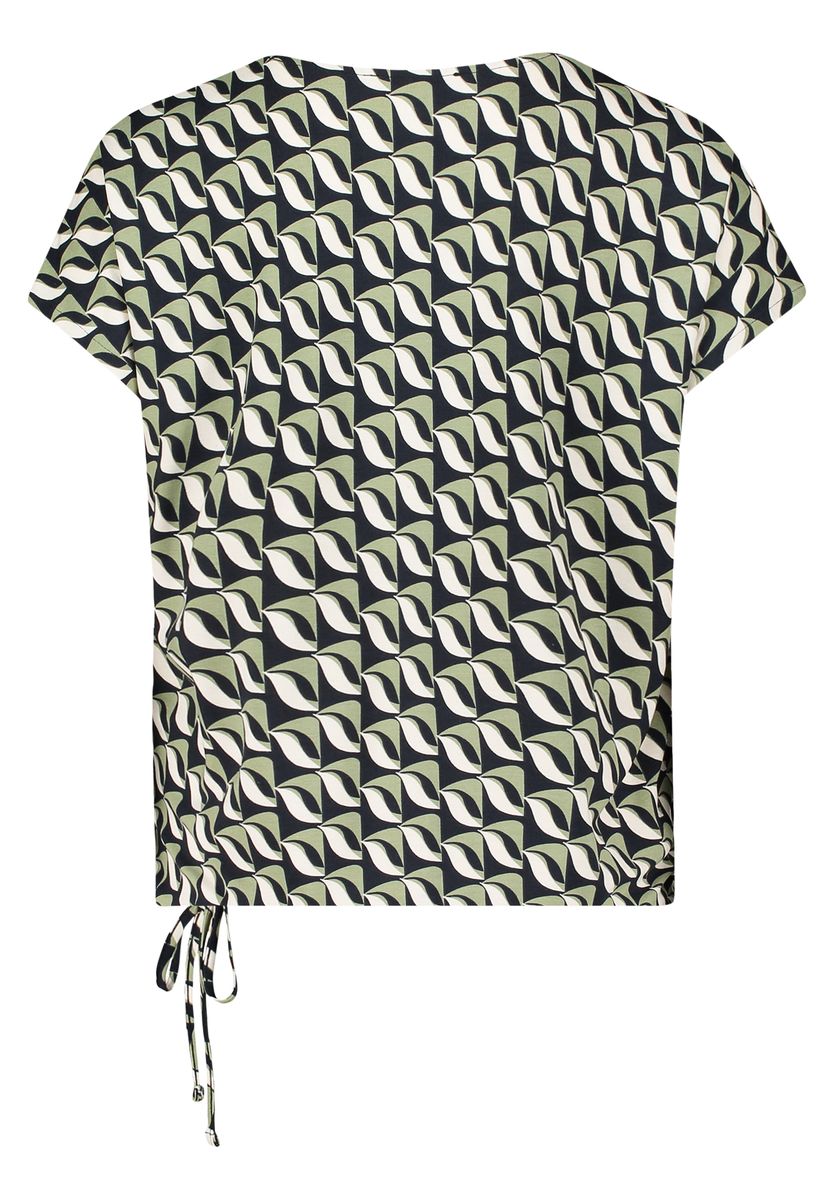 T-Shirt mit Grafikprint und V-Ausschnitt