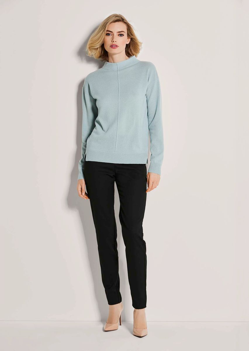 Kaschmir-Pullover mit Stehkragen