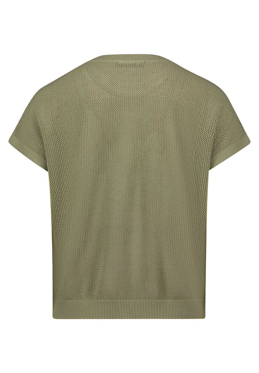 Kurzärmeliges Strickoberteil mit Textur