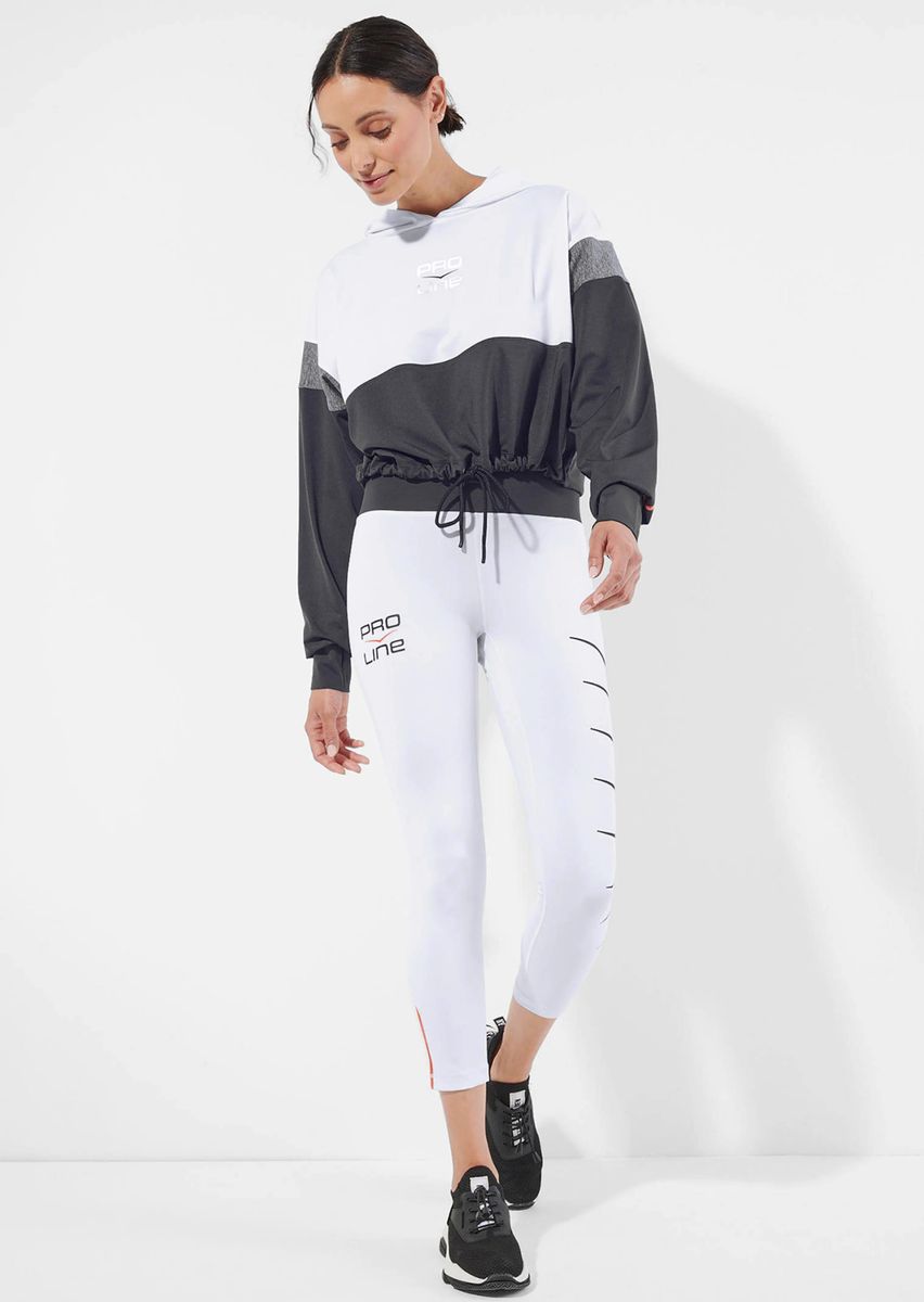 Kurzer Kapuzenpullover mit Tunnelzug