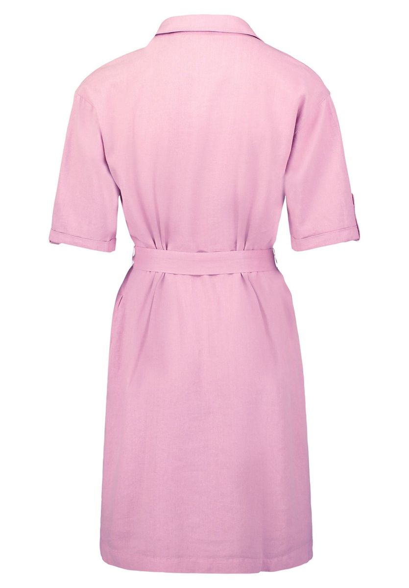 Lässiges Hemdkleid mit Leinenanteil