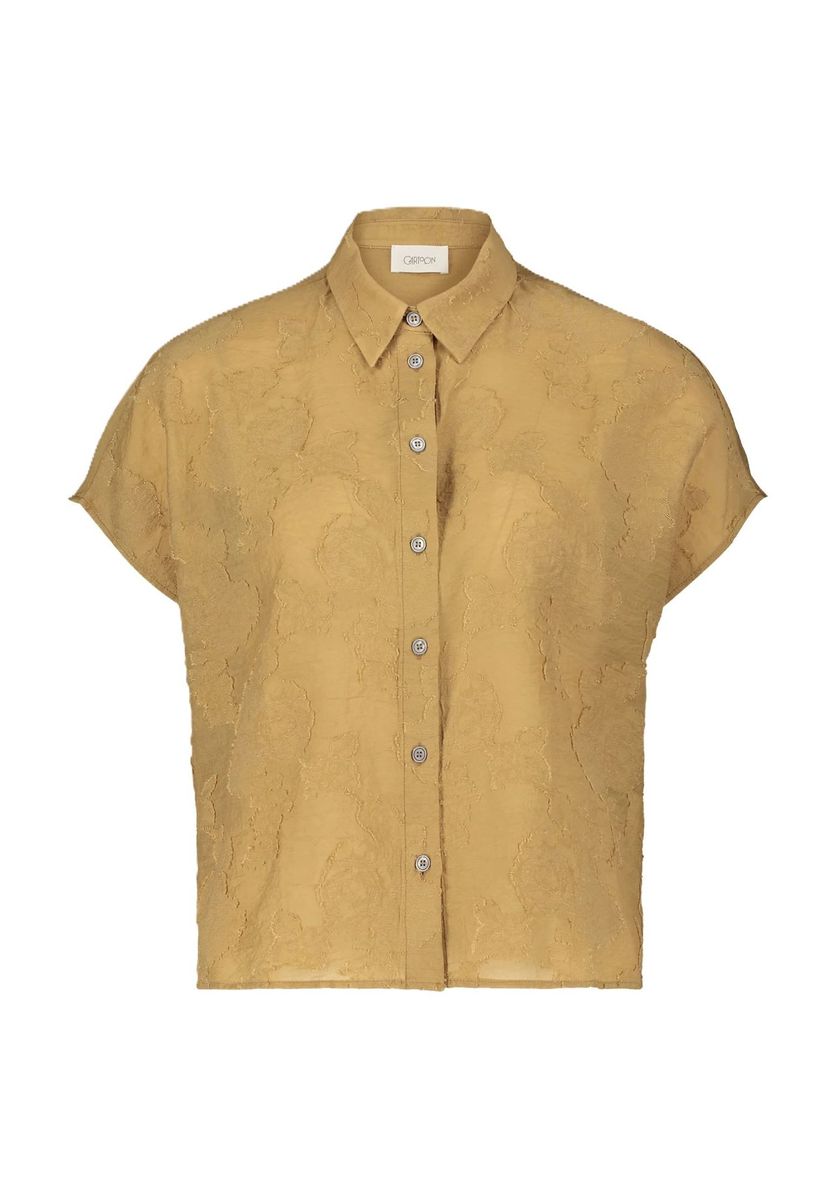 Kurzarm Bluse mit Blumenmuster