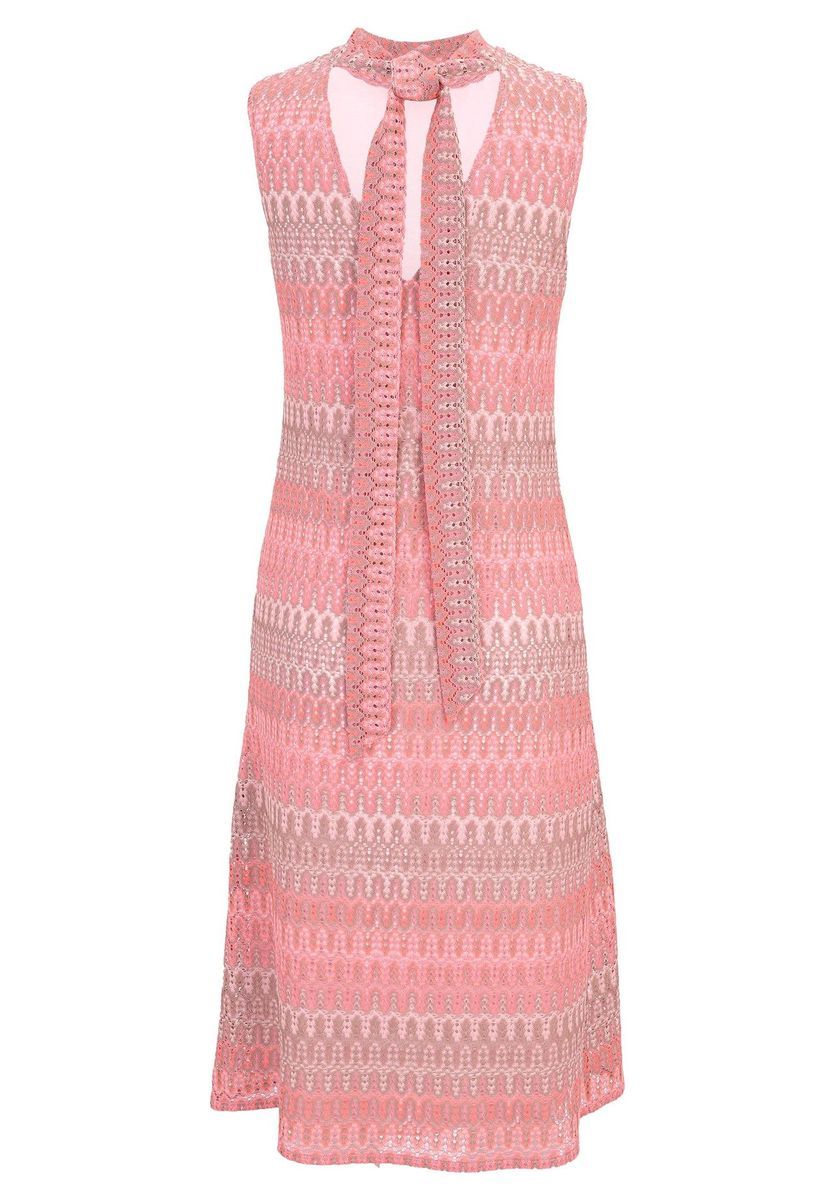 Ärmelloses Midi-Kleid mit Zickzack-Muster