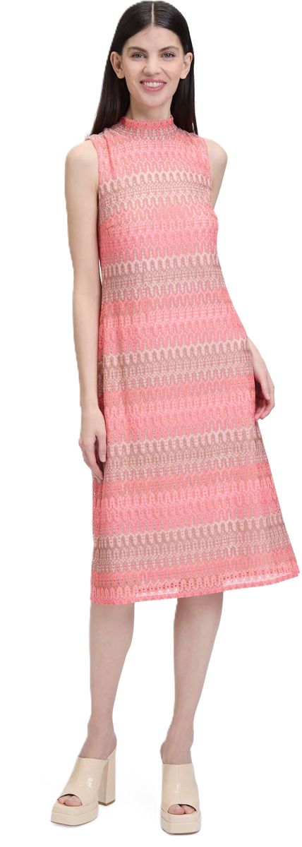 CARTOON Sommerkleid, Stehkragen, für Damen, beige|rosa, 34