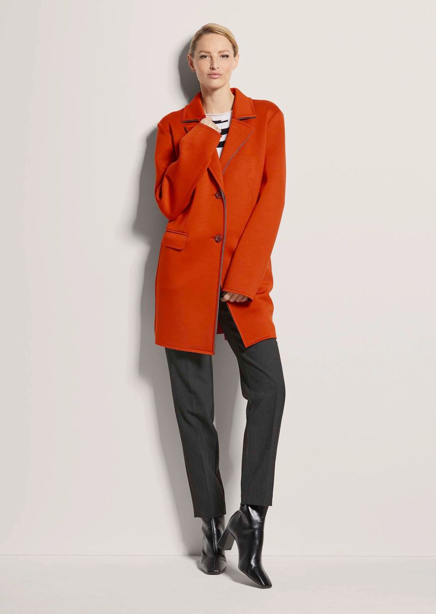 Zweilagige Jersey-Longjacke