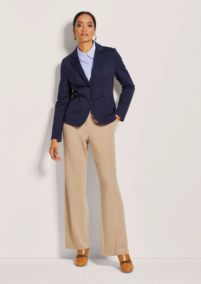 Taillierter Jersey-Blazer mit Taschen
