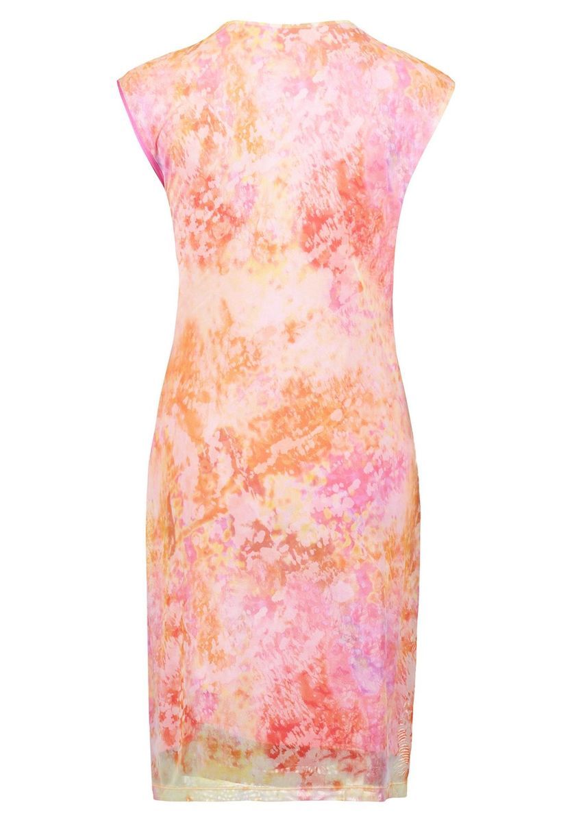 Ärmelloses Midikleid mit Blumendruck