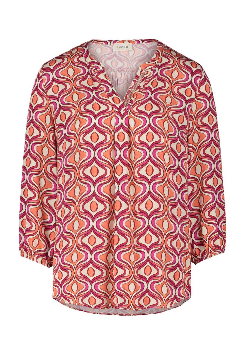 Bluse mit Grafikmuster und 3/4-Ärmeln