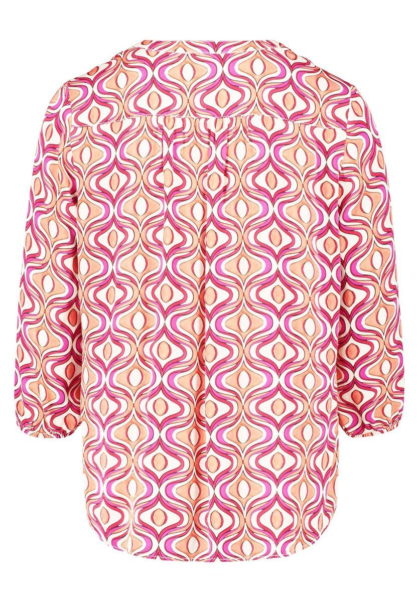 Bluse mit Grafikmuster und 3/4-Ärmeln