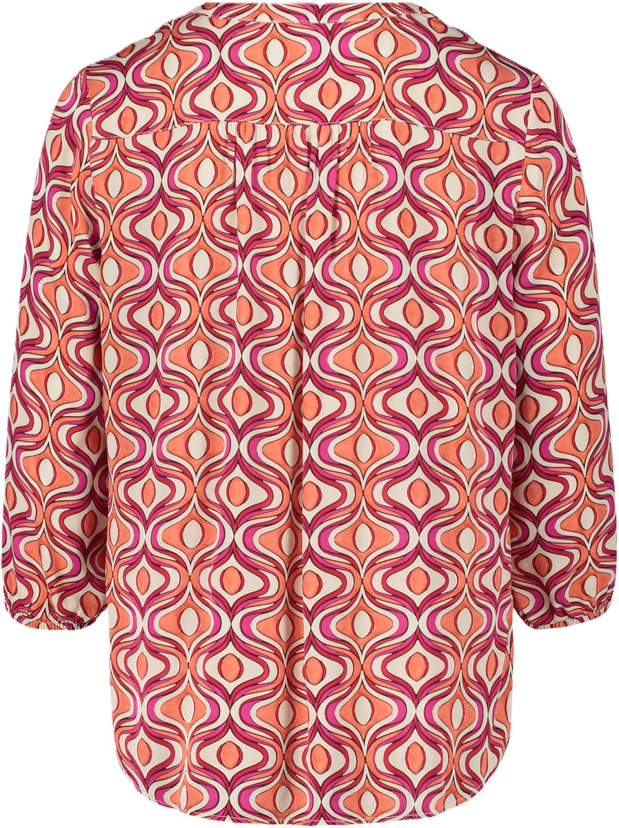 CARTOON Blusenshirt, 3/4-Arm, für Damen, pink|orange, 34