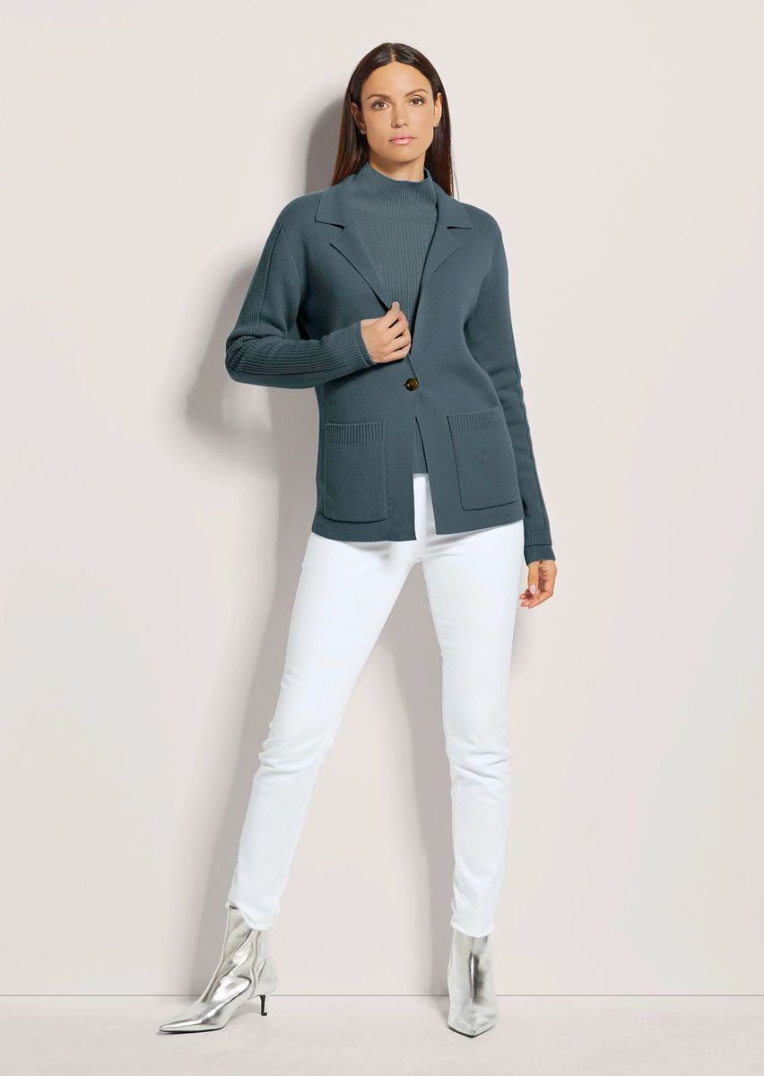 Eleganter Strickblazer mit Kaschmir