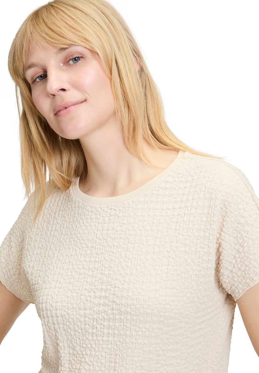 Strukturiertes, locker geschnittenes T-Shirt