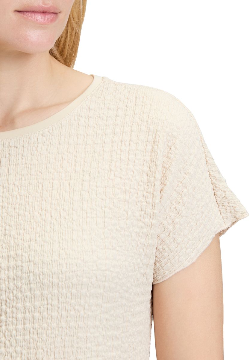 Strukturiertes, locker geschnittenes T-Shirt