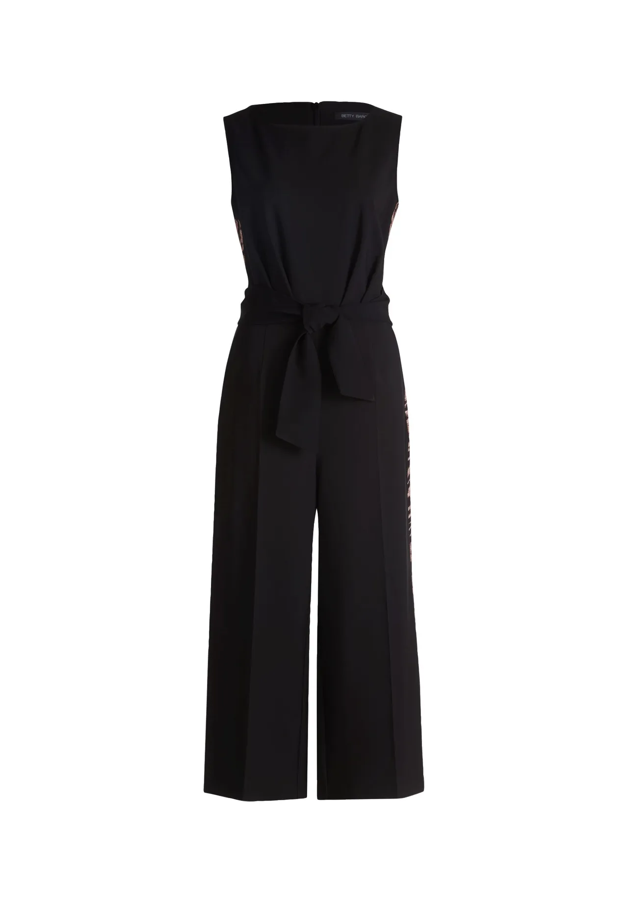 Jumpsuit mit weitem Bein und Animal-Print