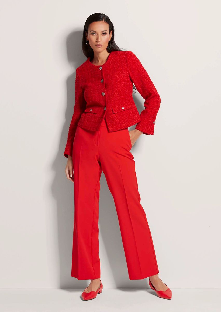 Eleganter kurzer Tweed-Blazer