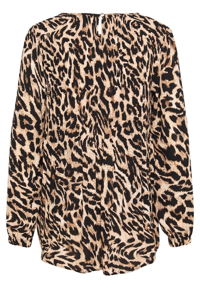 Langarmbluse mit Animal-Print