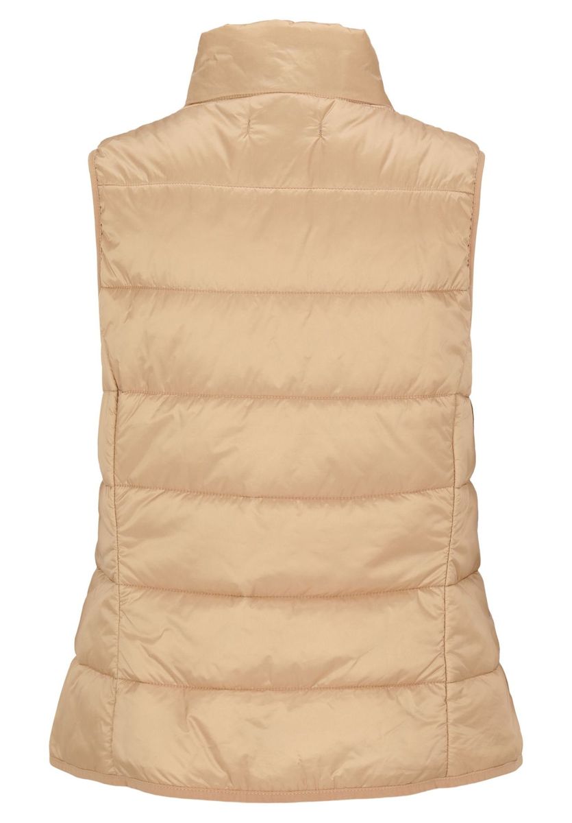 Ärmellose Steppweste mit Reißverschluss