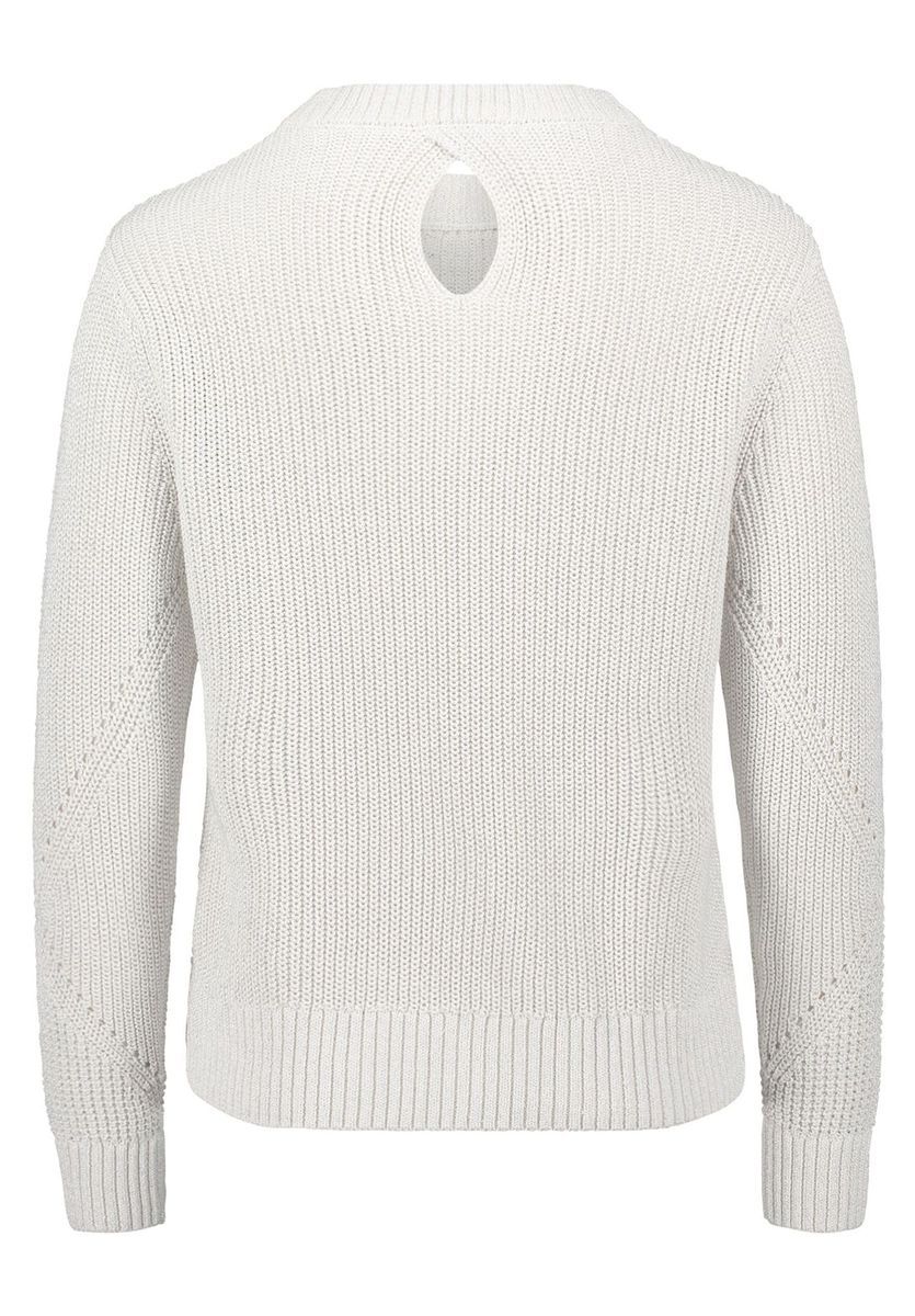 Strukturierter Strickpullover mit Lurexfaden