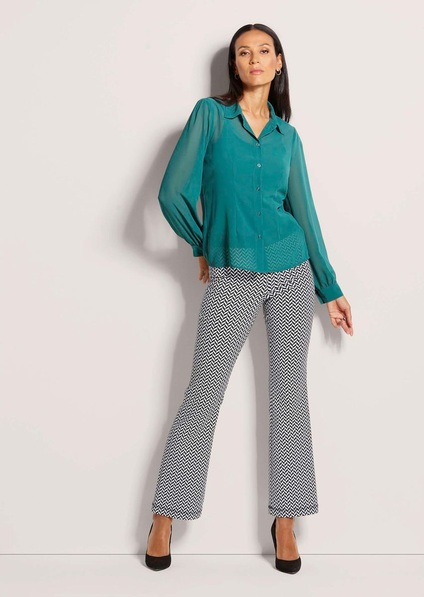 Elegantes Set aus Chiffonbluse und Top
