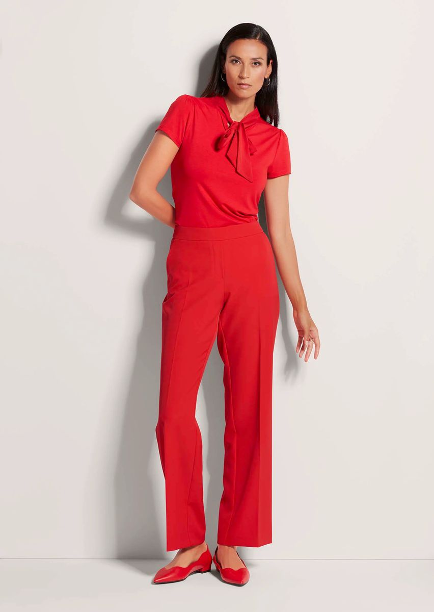 Elegante Weite Schlupfhose mit Bügelfalten