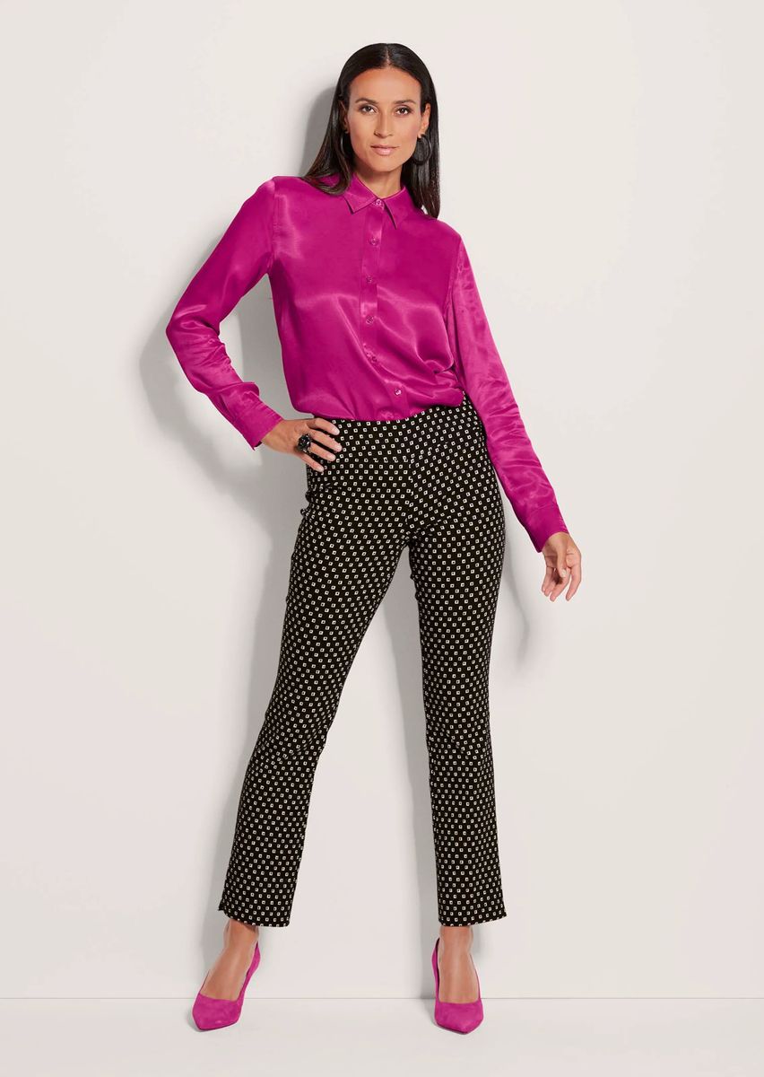 Schlupfhose mit geometrischem Muster