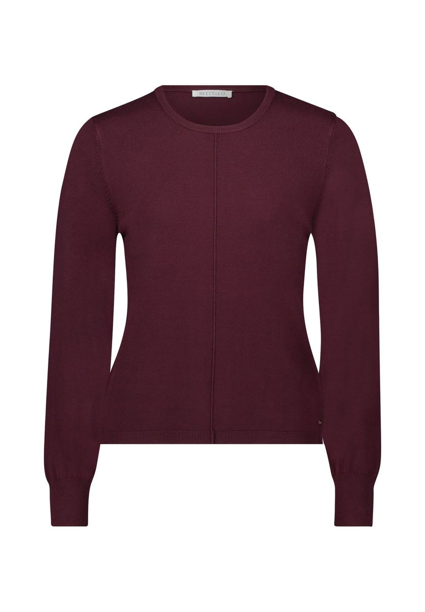 Klassischer Strickpullover mit Rundhalsausschnitt