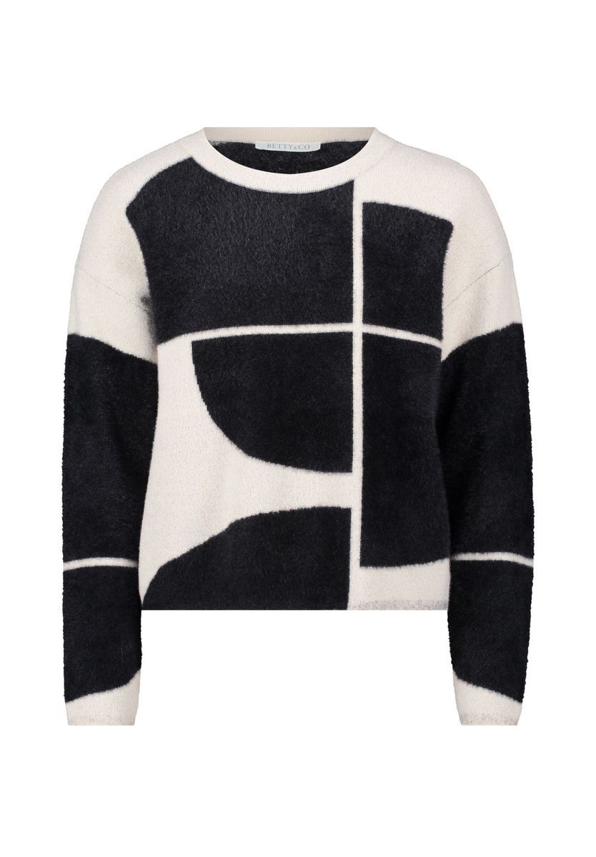 Grafik Jacquard Strickpullover