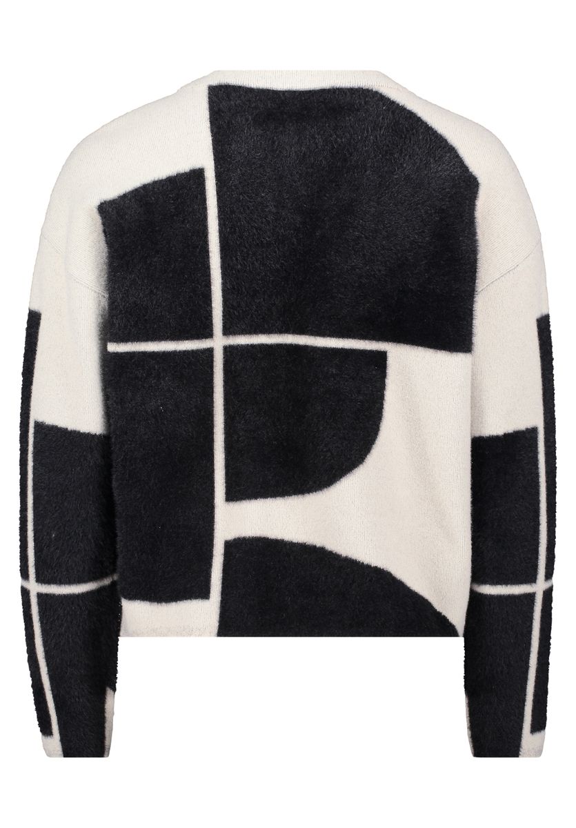 Grafik Jacquard Strickpullover