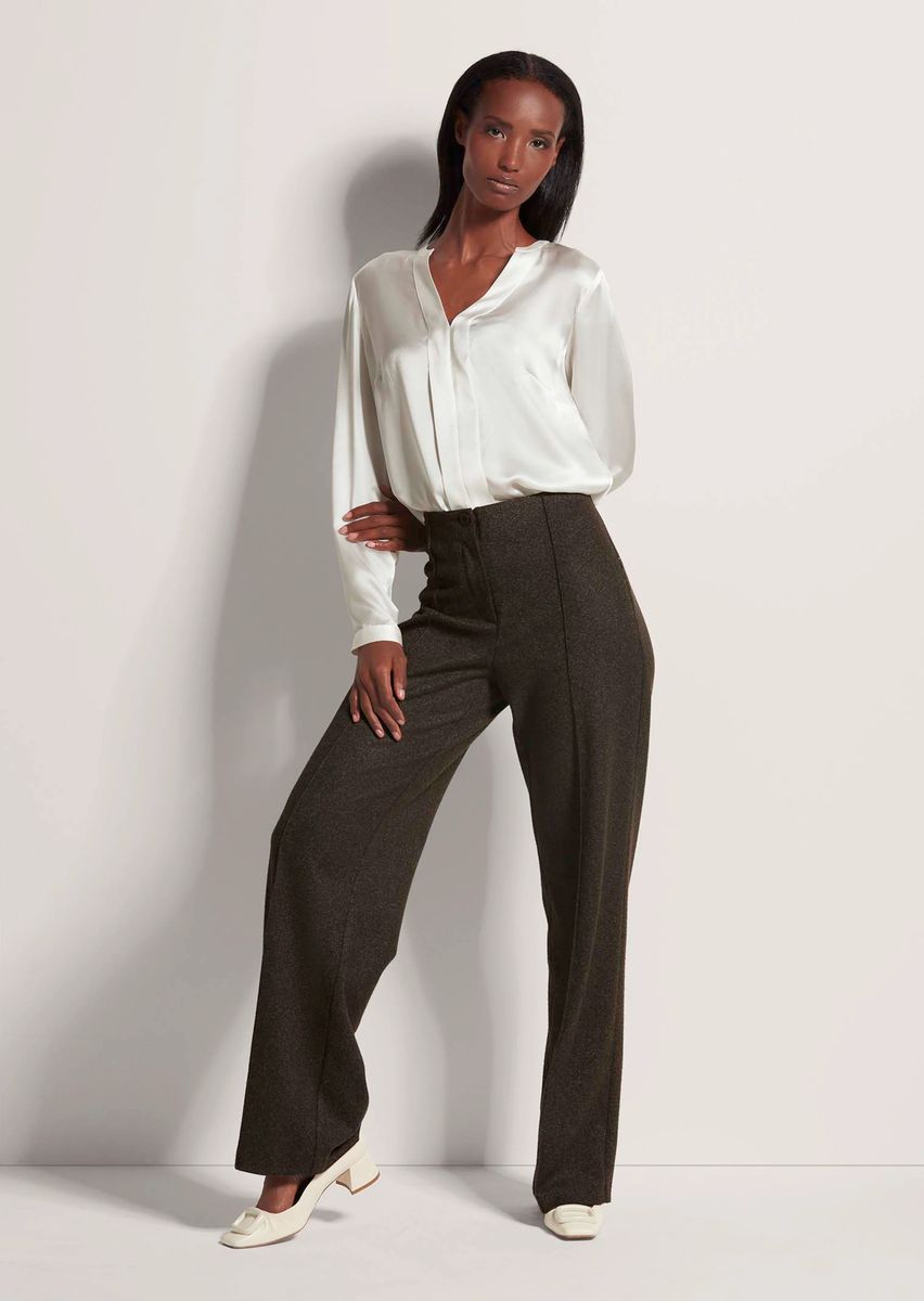 Elegante Seidensatin-Bluse