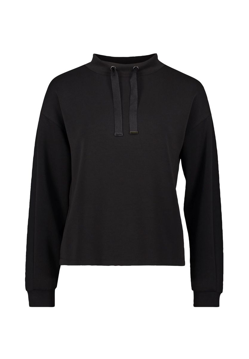 Kurzes Sweatshirt mit hohem Kragen