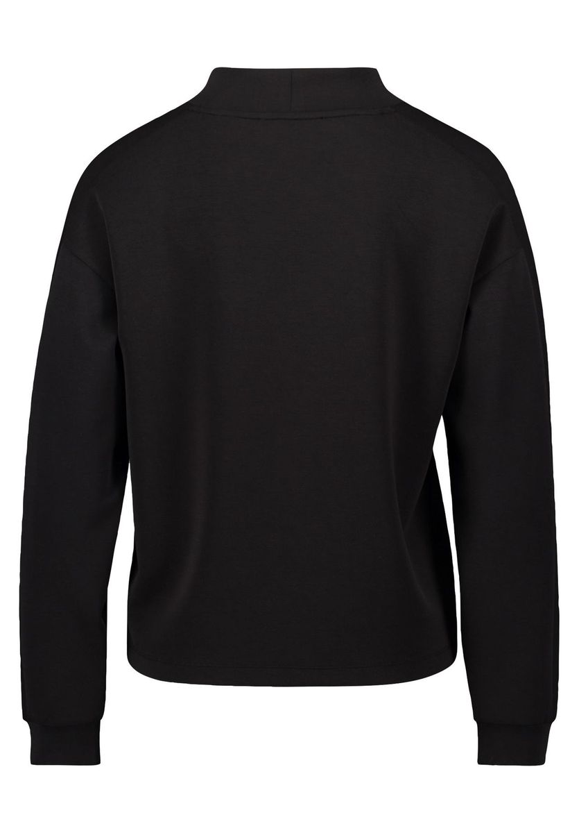 Kurzes Sweatshirt mit hohem Kragen