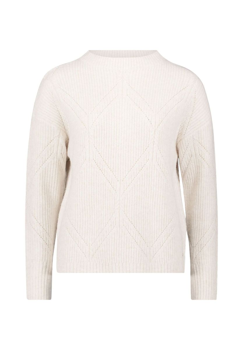 Strukturierter Diamant Strickpullover