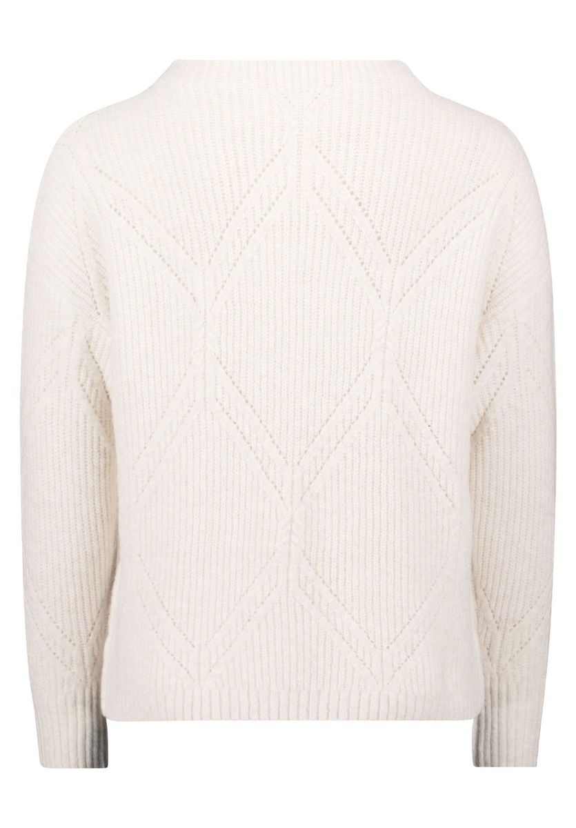 Strukturierter Diamant Strickpullover