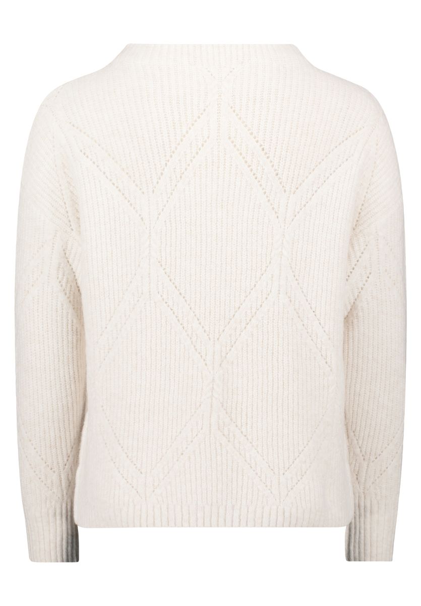 Strukturierter Diamant Strickpullover