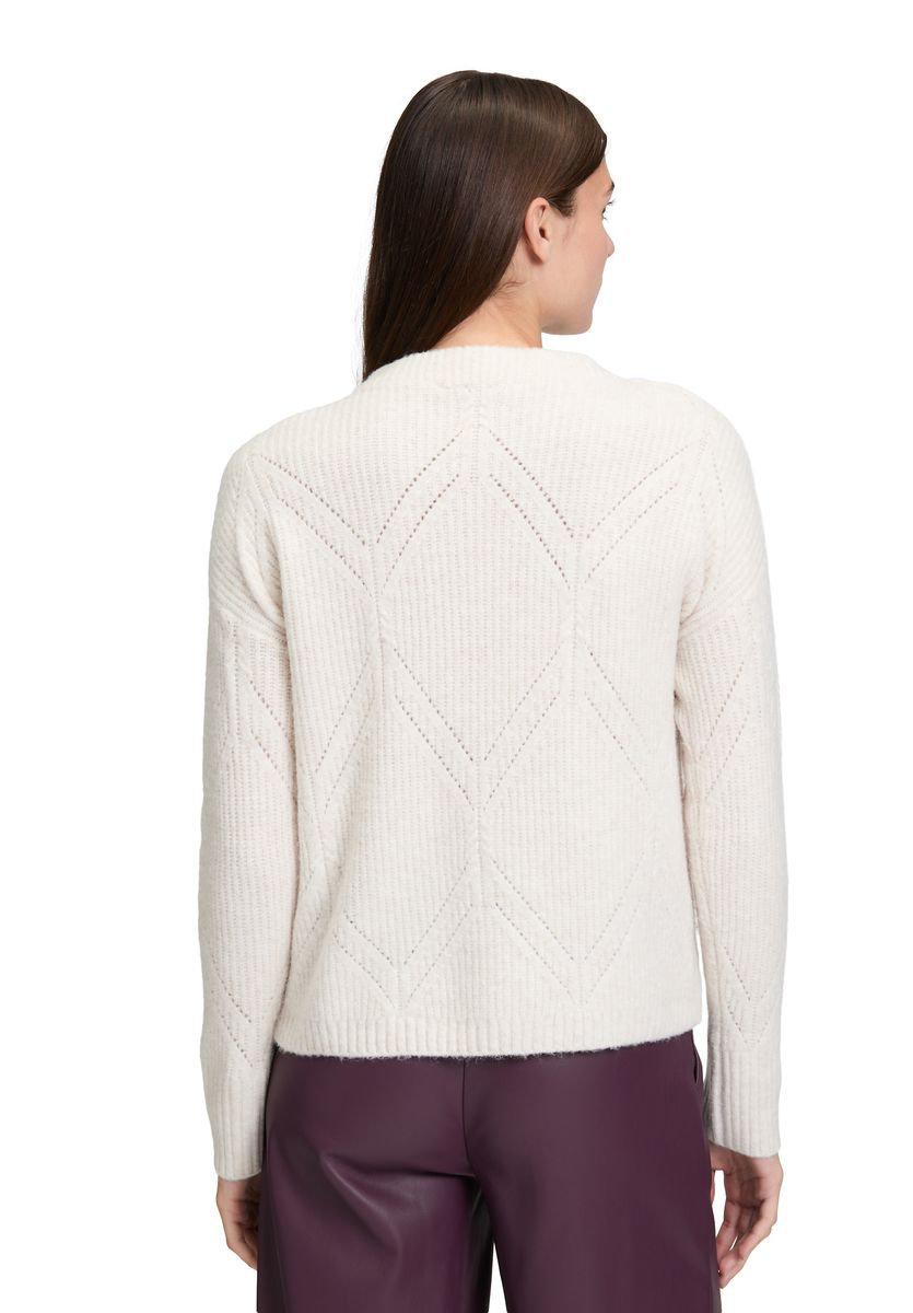 Strukturierter Diamant Strickpullover