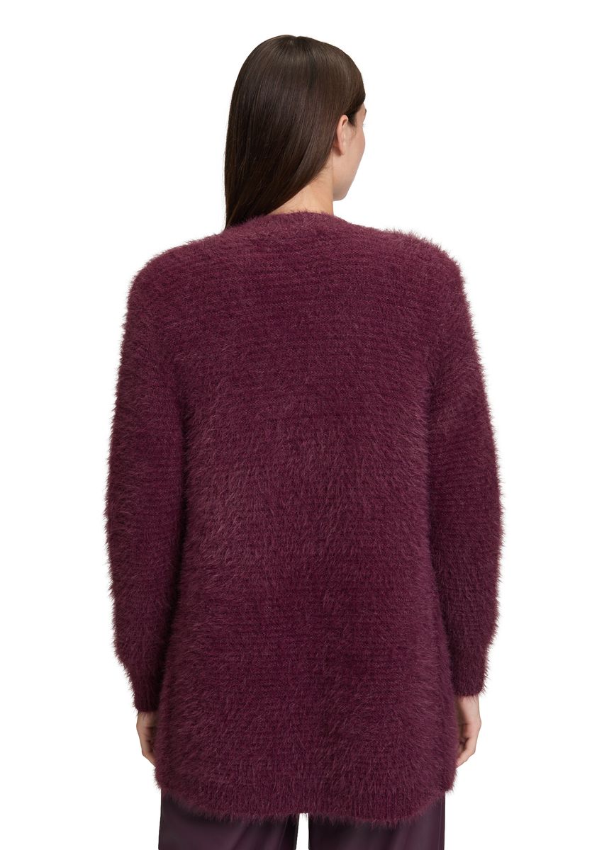 Strickjacke mit offener Vorderseite und Textur