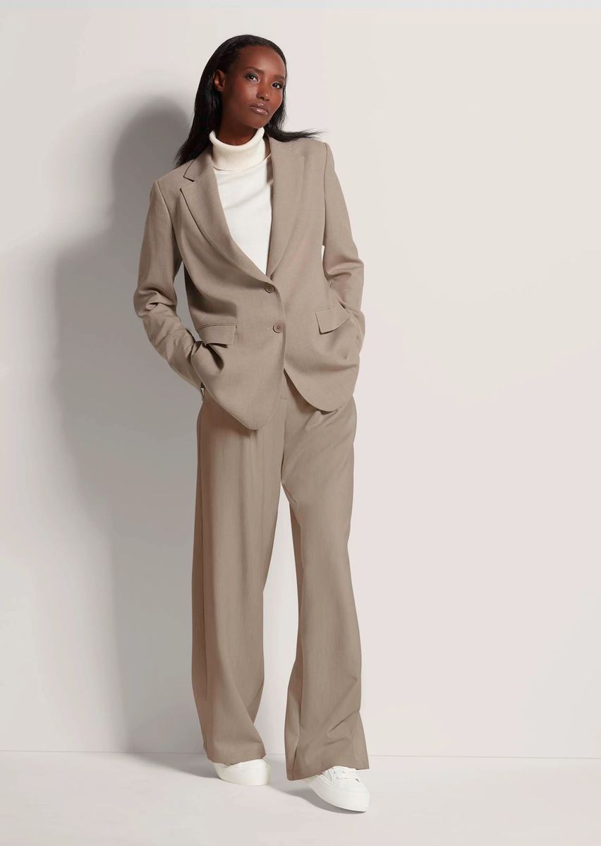 Einreihiger Stretch-Blazer mit Revers