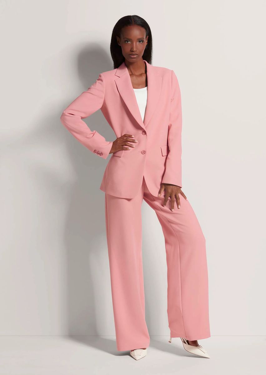 Einreihiger klassischer Blazer mit Stretch