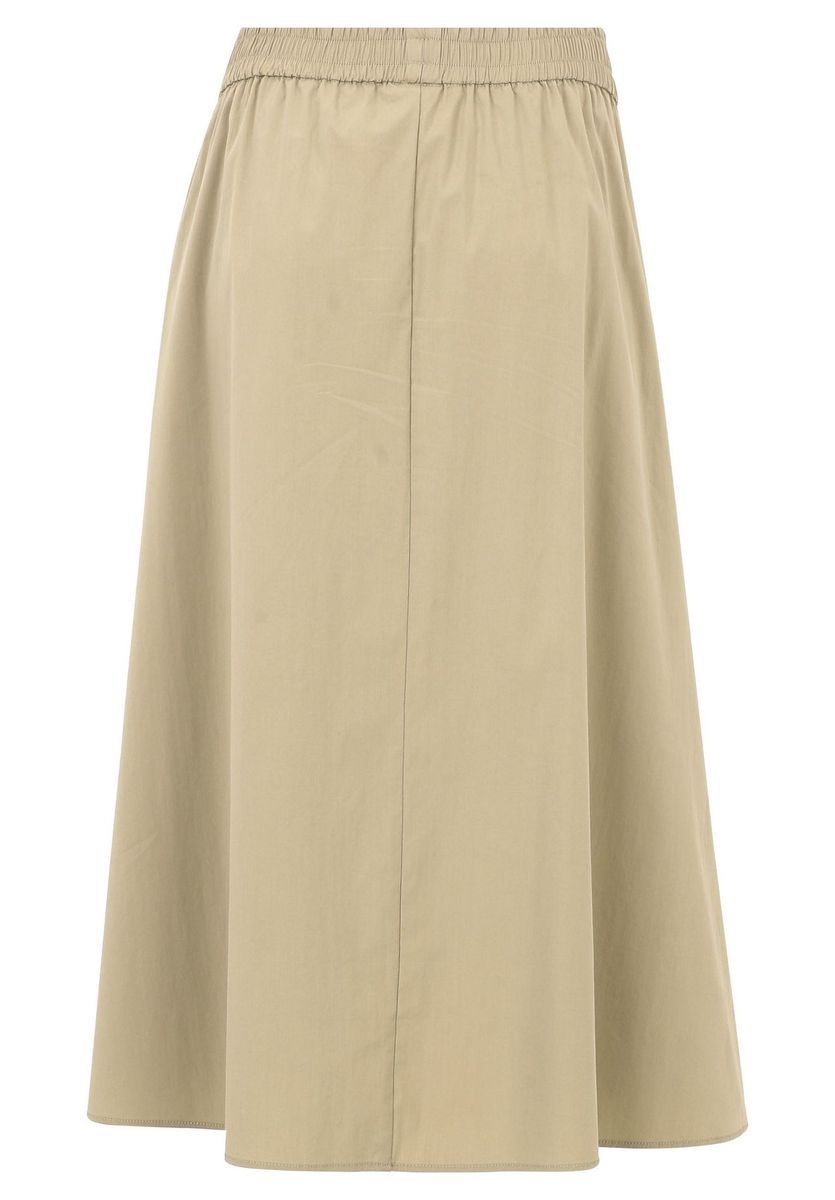 Fließender A-Linien-Midi-Rock