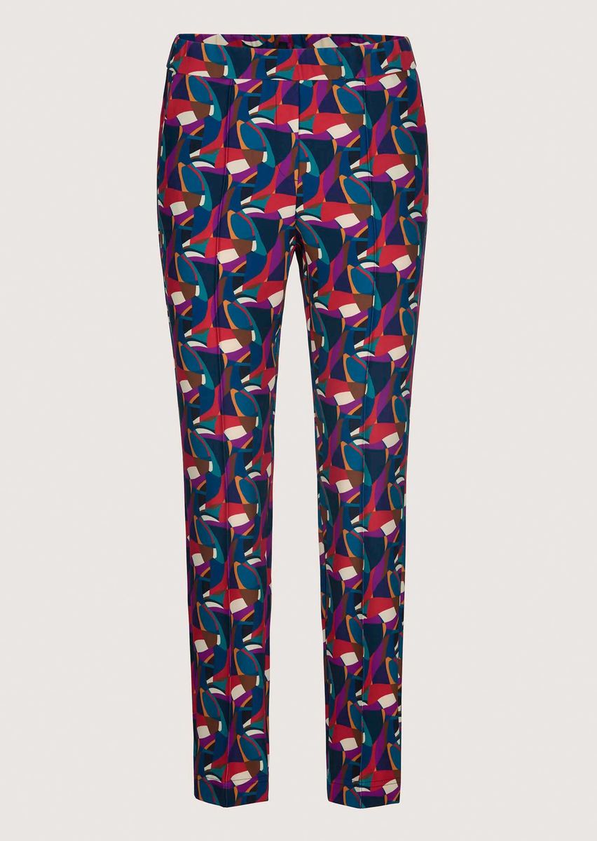 Moderne Retro-Print Schlupfhose