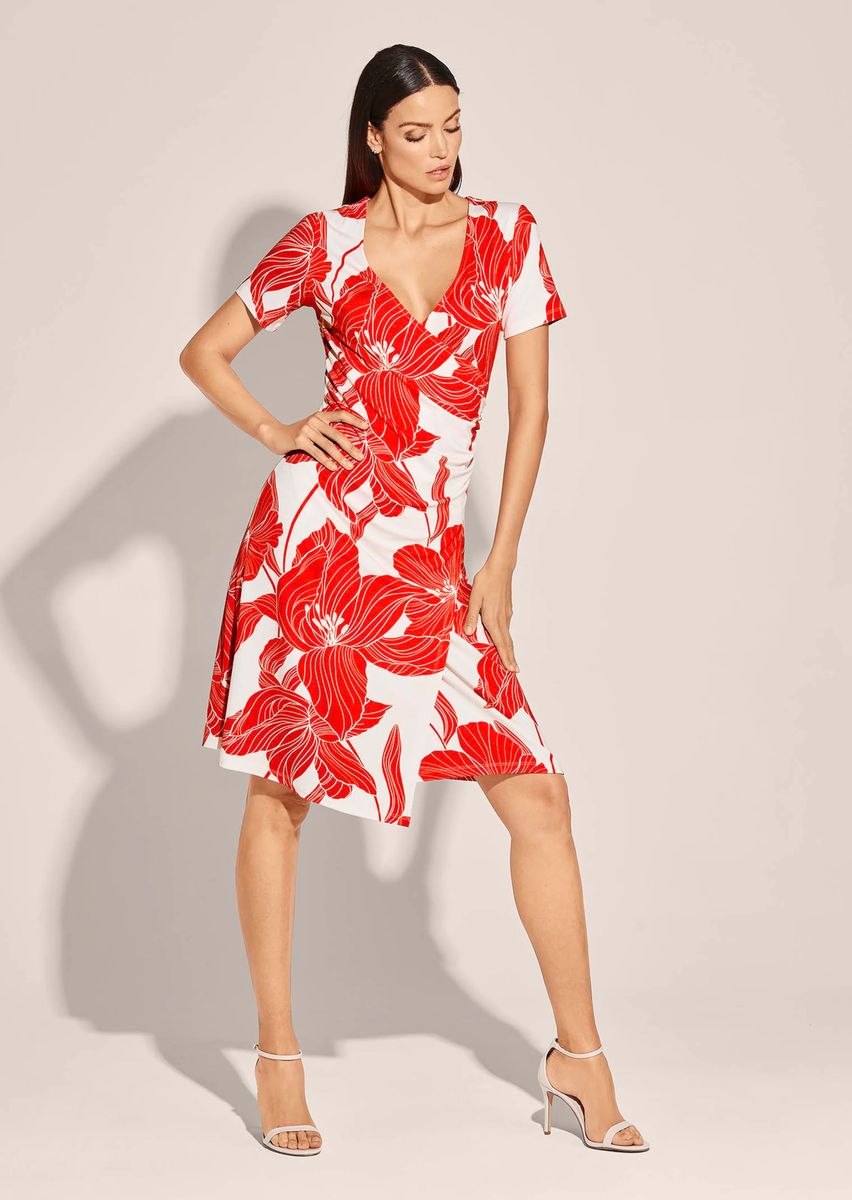 Jerseykleid mit floralem Print
