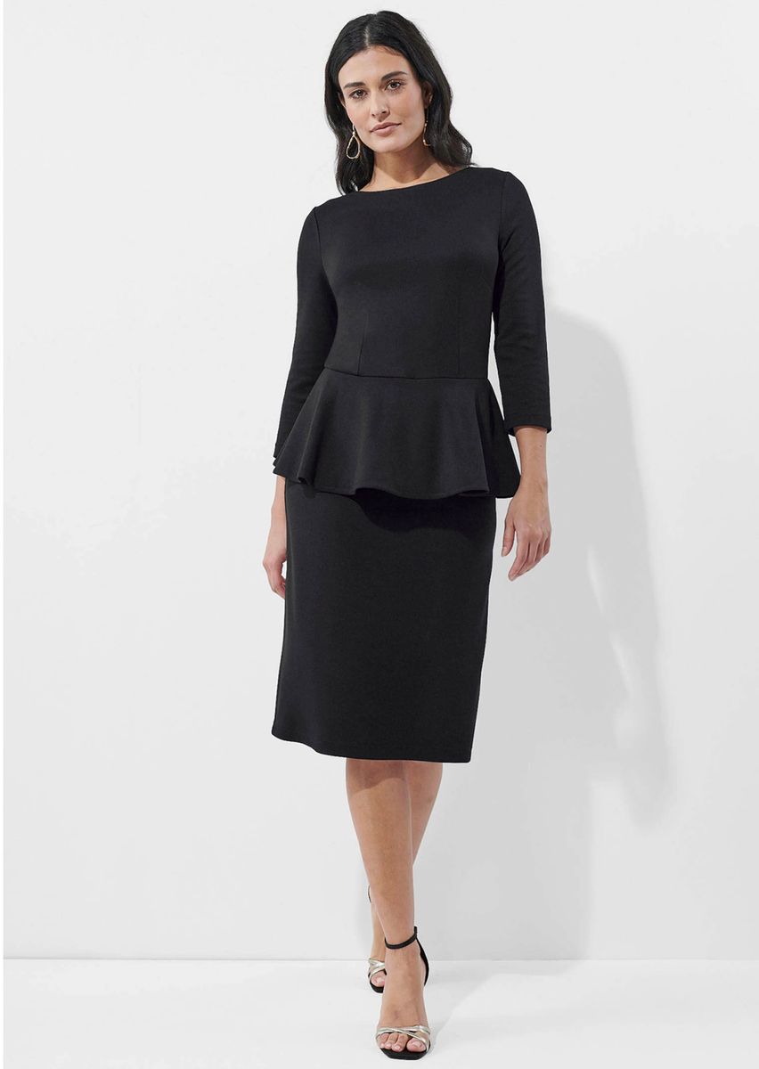 Elegantes Schößchenkleid aus Heavy-Jersey