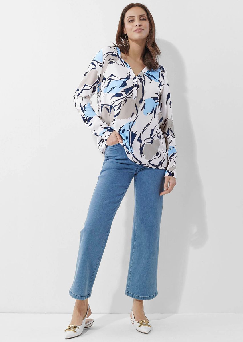 Bluse mit abstraktem Muster