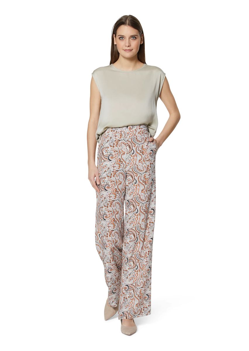 Weite Hose mit Paisley-Muster