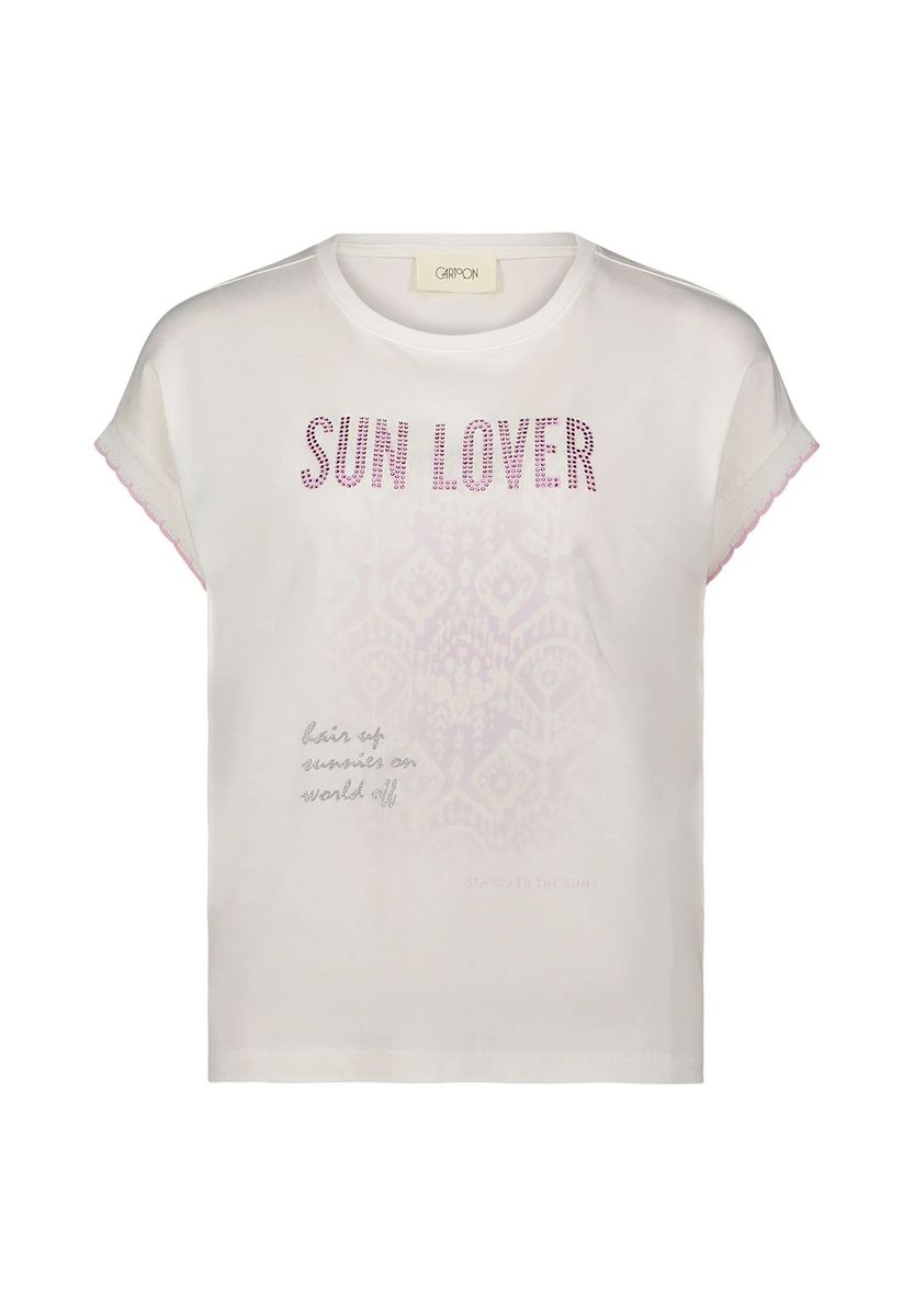 Baumwoll-T-Shirt mit Grafikdruck und lässiger Passform