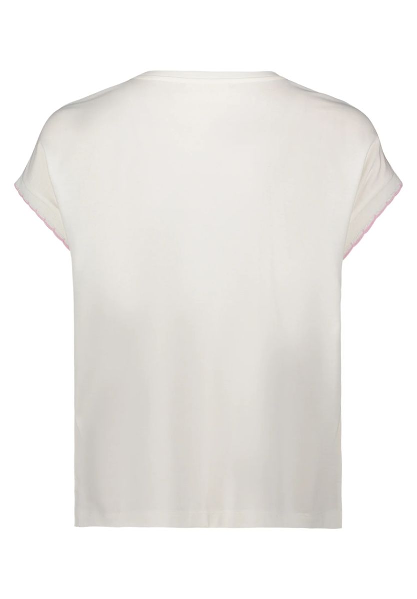 CARTOON T-Shirt, Strass, für Damen, weiß, 34